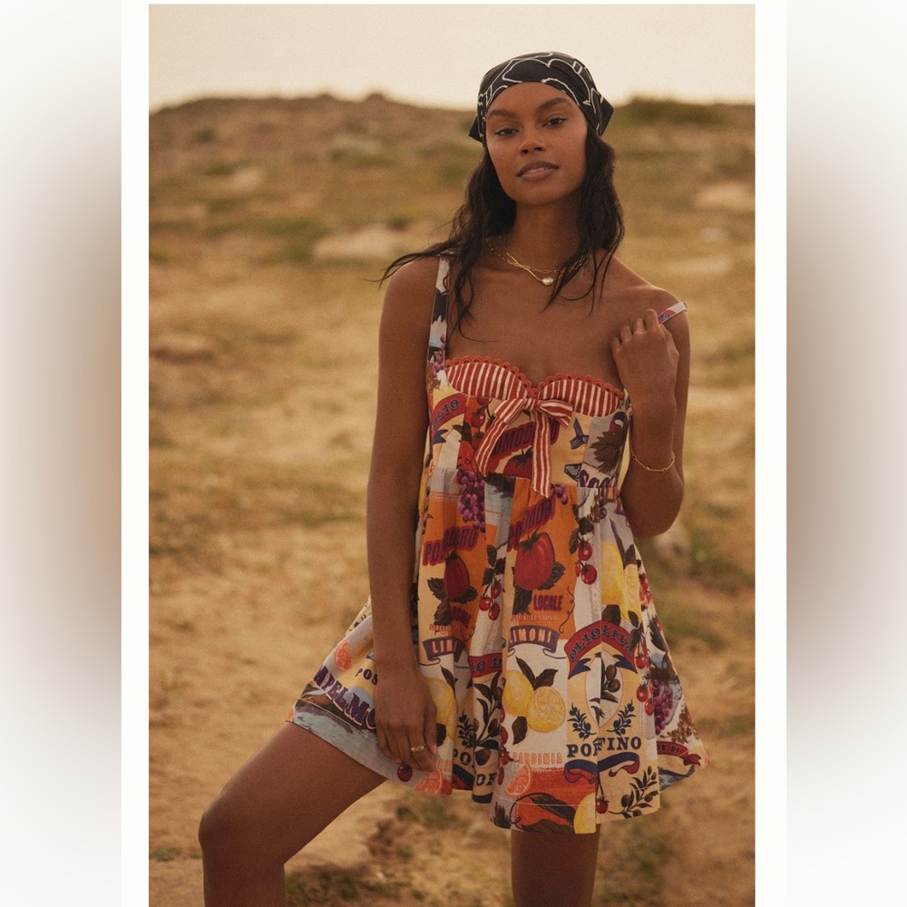 Anthropologie Maeve Layered Bustier Roomper M New!